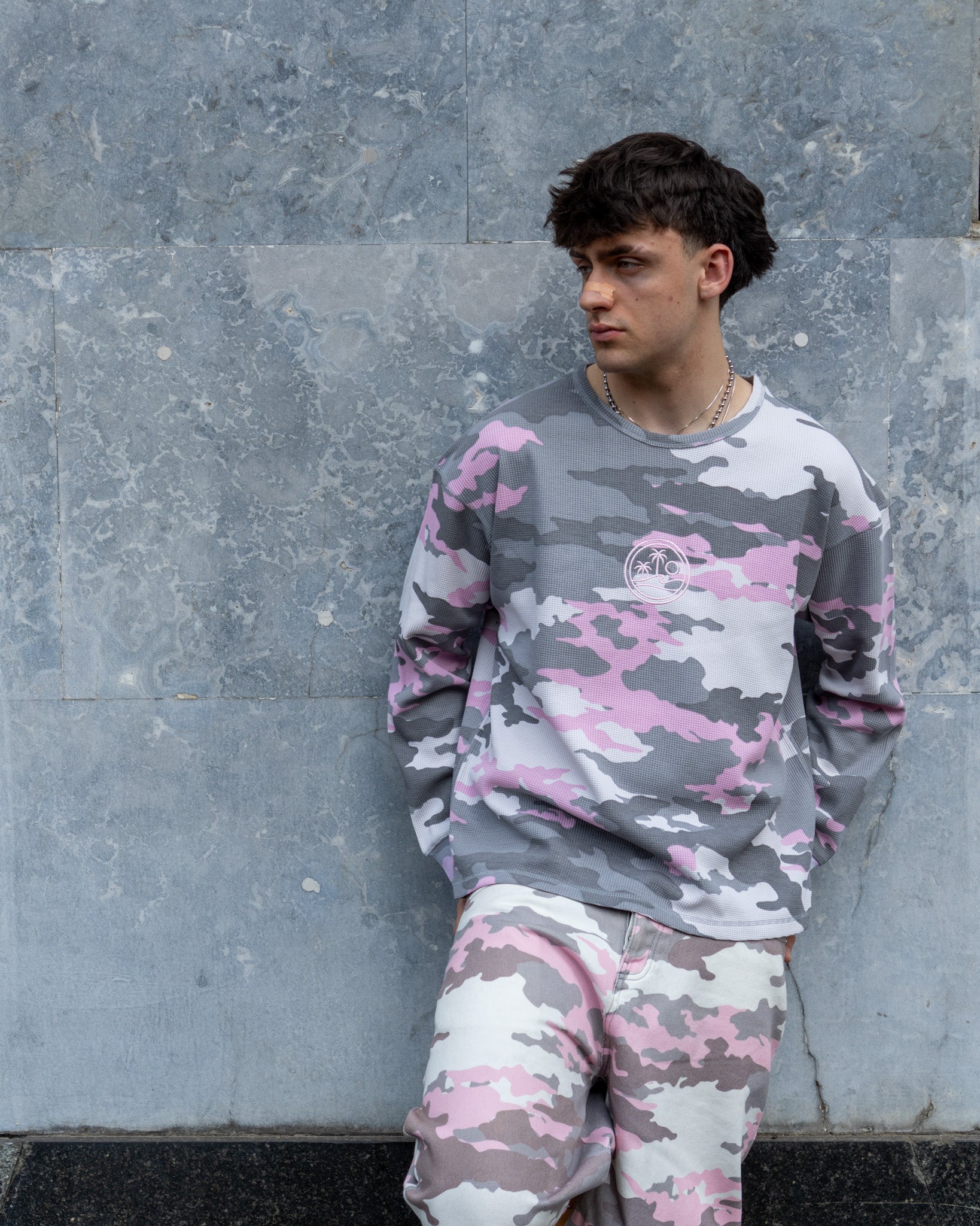Camo Waffle Long Sleeve