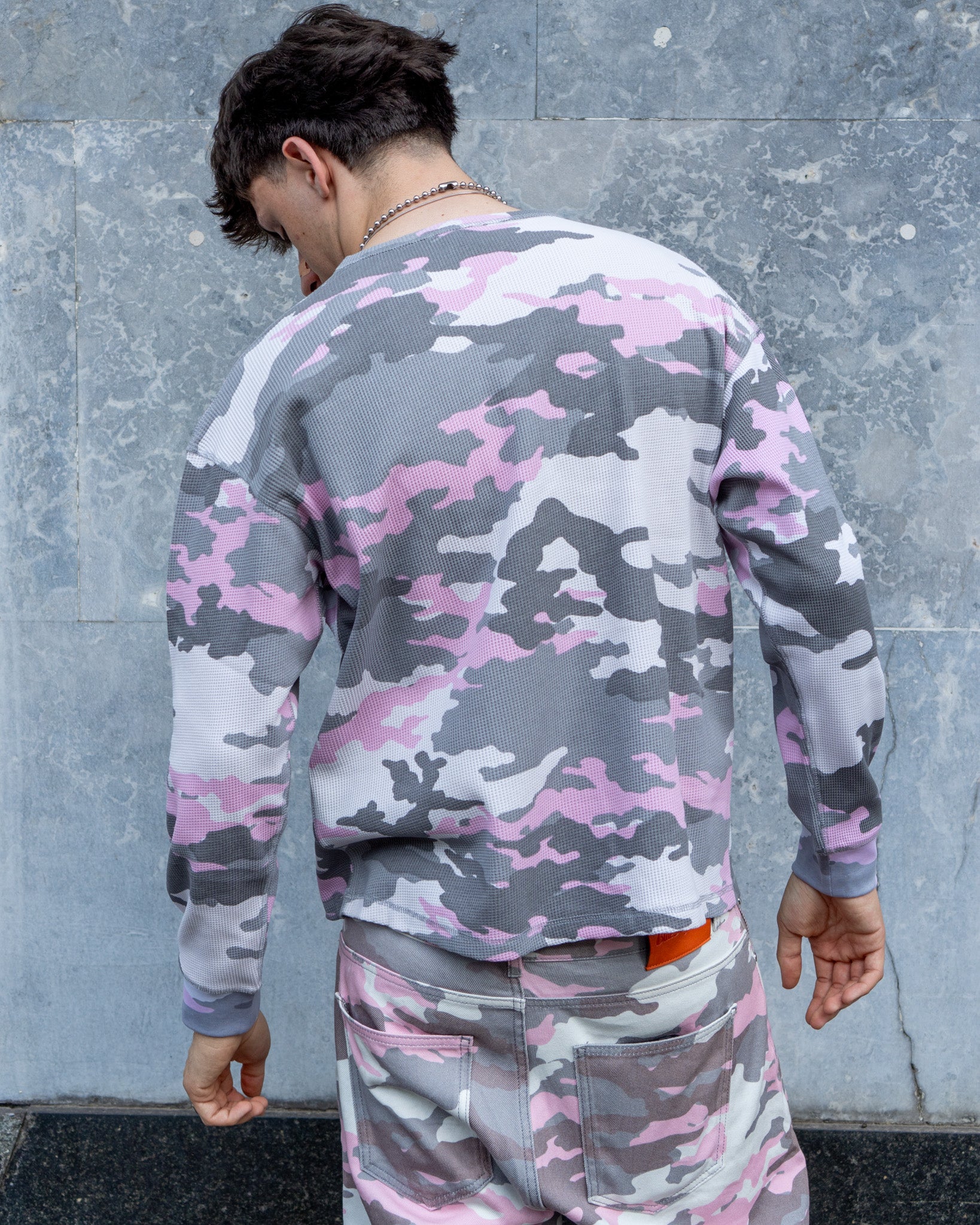 Camo Waffle Long Sleeve