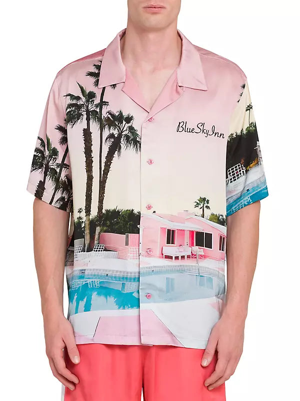 Camisa de motel rosa