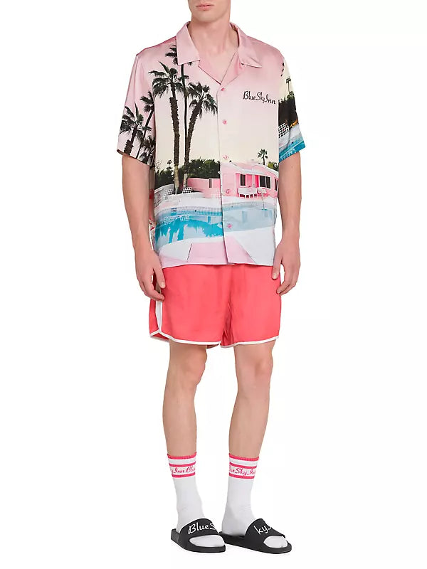 Camisa de motel rosa