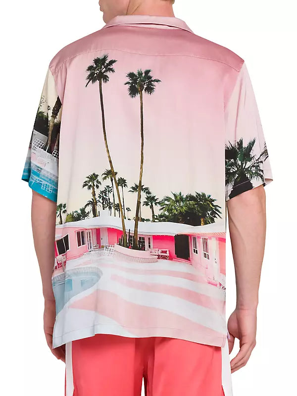 Camisa de motel rosa