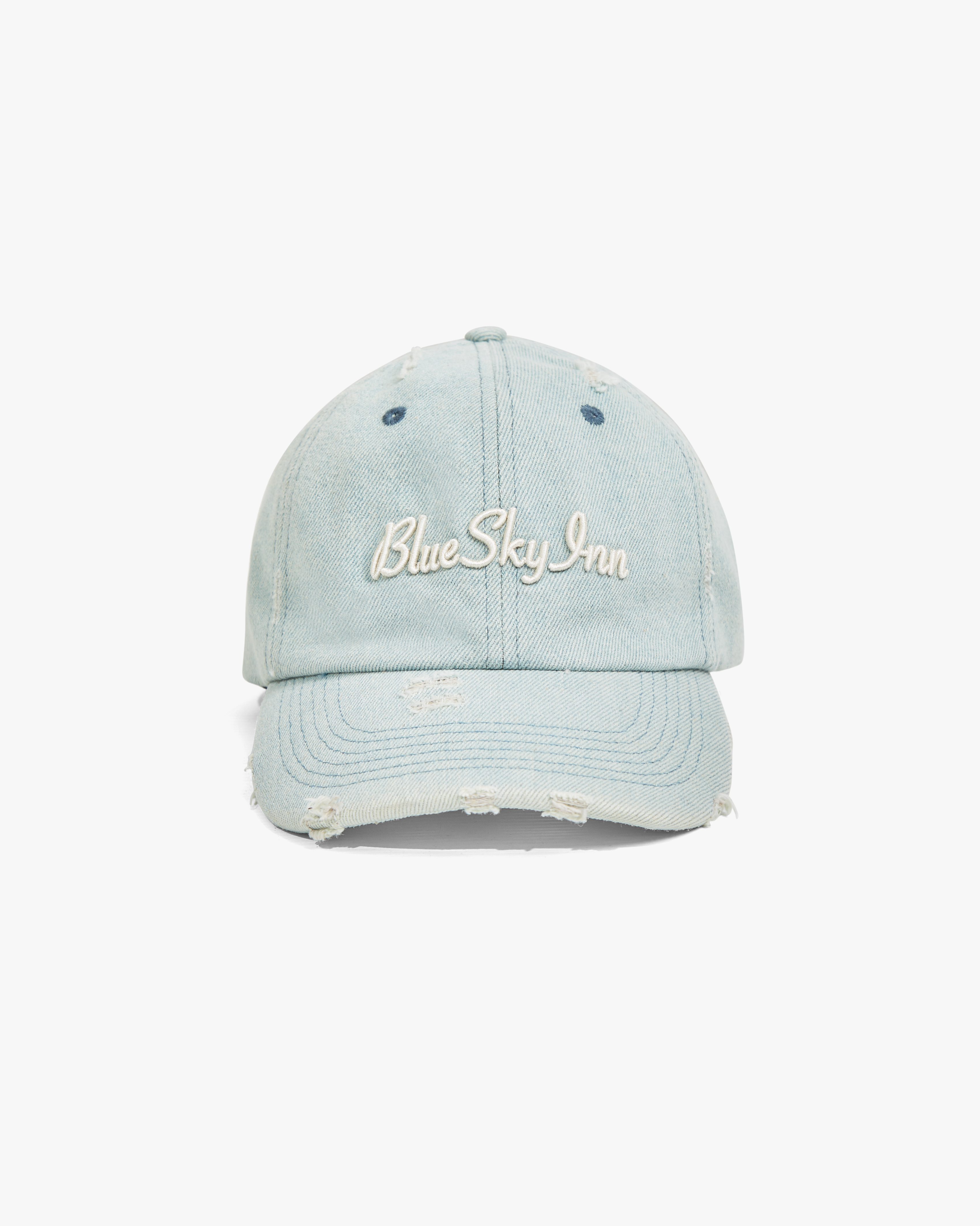 Aged Denim Cap