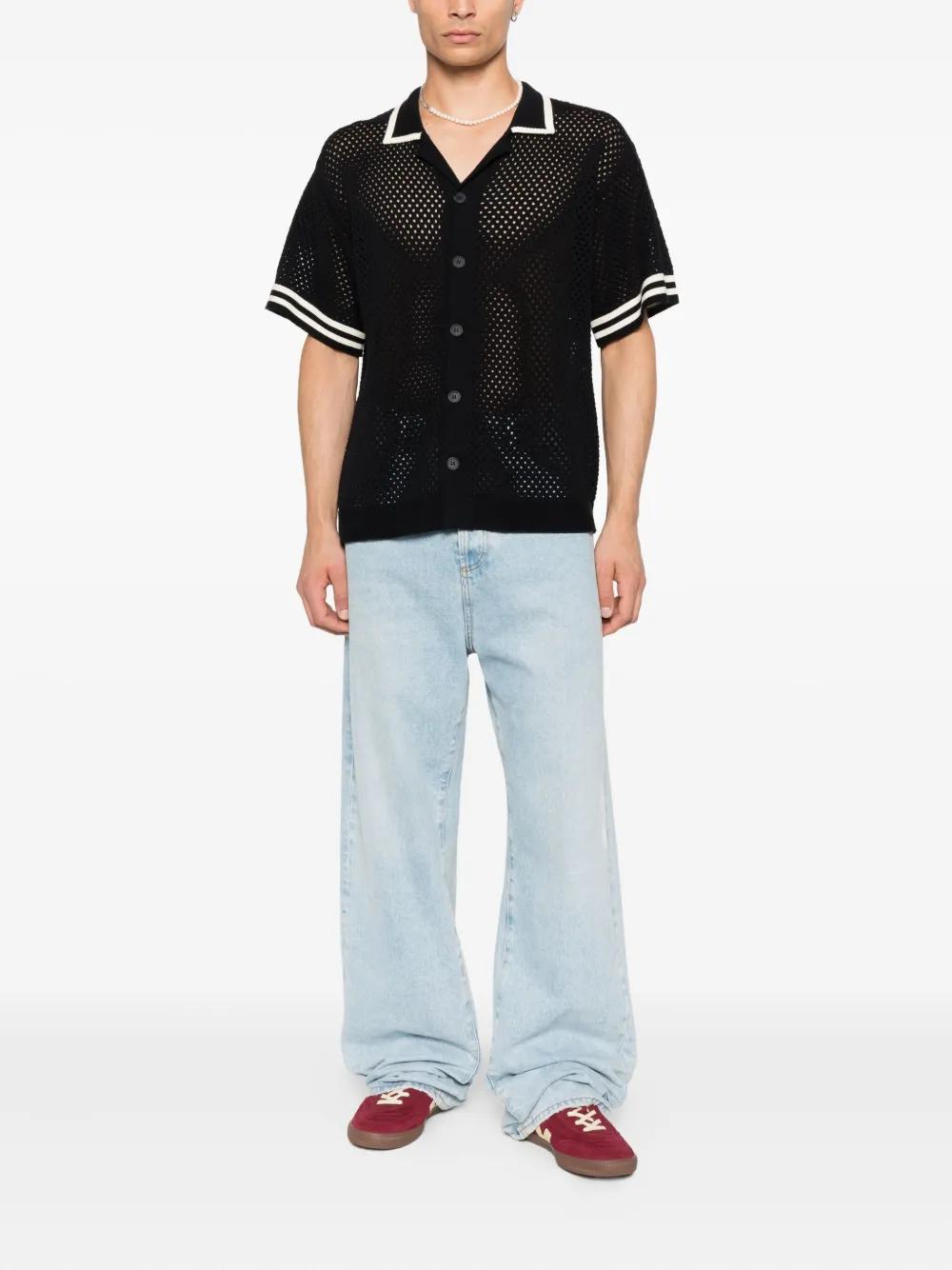 Camisa de camarero marrón