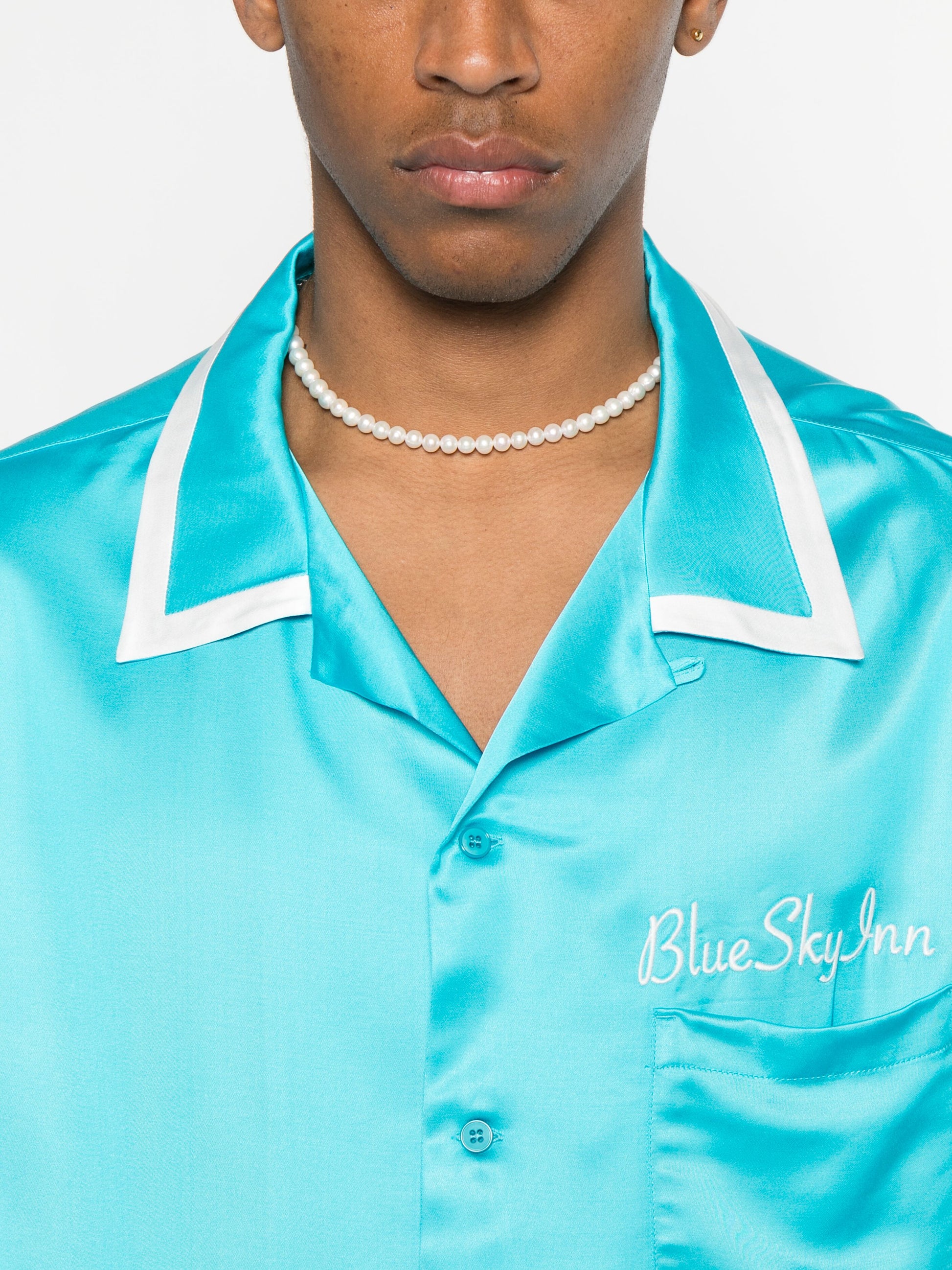 Turquoise Waiter Shirt