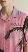 Detail shot of Pink Palms Shirt