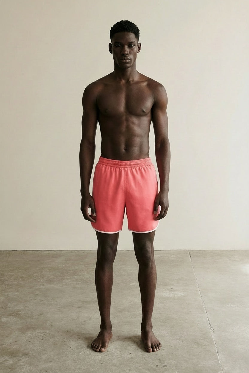 Full body view of the model wearing Waiter Shorts