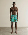 Full body view of the model wearing Dolphin Shorts